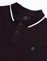 Flying Machine Contrast Panel Pique Polo Shirt