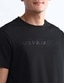 USPA Active Brand Embossed Slim Fit T-Shirt