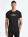 Flying Machine Cotton Glow In The Dark T-Shirt