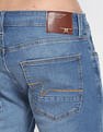 Flying Machine Stone Wash Slash Slim Tapered Fit Authentic Signature Jeans
