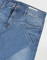Flying Machine Stone Wash Slash Slim Tapered Fit Authentic Signature Jeans