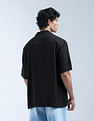 Flying Machine Solid Oversized Fit Digitopia Shirt
