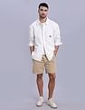 Tommy Hilfiger Solid Oversized-Fit Woven Shirts