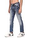Flying Machine Distressed Michael Slim Tapered Fit Jeans