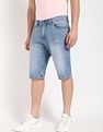 Tommy Hilfiger Regular-Fit Faded/ Printed Mid-Rise Shorts