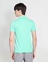 Flying Machine Solid Cotton Pique Polo Shirt