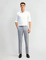 Arrow Tapered Fit Dobby Weave Trousers