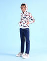 U.S. Polo Assn. Kids Boys Brand Printed Regular Fit Sweatshirt