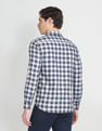 Arrow Sports Plaid Check Herringbone Shirt