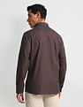 Arrow Manhattan Slim Fit Patterned Dobby Shirt