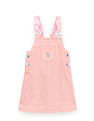 U.S. Polo Assn. Kids Girls Solid Dungaree Dress