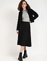 Tommy Hilfiger Regular-Fit Solid High-Rise Skirt