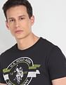 U.S. Polo Assn. Denim Co. Ribbed Neck Brand Print T-Shirt