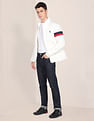 U.S. Polo Assn. High Neck Horizontal Stripe Padded Jacket