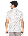 U.S. Polo Assn. Ribbed Collar Printed Polo Shirt