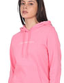 Calvin Klein Jeans Women Pink Shrunken Institutional Hoodie