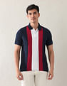 Arrow Sport Pure Cotton Colourblocked Polo Shirt