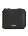 Calvin Klein Solid Leather Zip Around Wallet