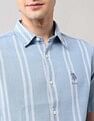 U.S. Polo Assn. Denim Co. Vertical Striped Pure Cotton Shirt