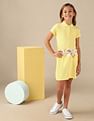 U.S. Polo Assn. Kids Girls Solid A Line Polo Dress