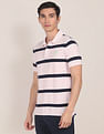 U.S. Polo Assn. Ribbed Collar Striped Polo Shirt
