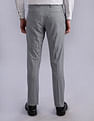 Tommy Hilfiger Regular-Fit Self-Design Mid Rise Trousers