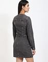 Tommy Hilfiger Cotton V-Neck Denim Dress