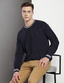 Tommy Hilfiger Striped Hem Cotton Sweater
