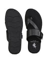 U.S. Polo Assn. Buckle Strap Leather Slippers