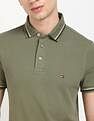 Tommy Hilfiger Solid Slim-Fit Cotton Polo T-Shirt