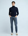 Flying Machine Slash Slim Tapered Washed Jeans