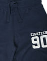 U.S. Polo Assn. Kids Boys Navy Mid Rise Solid Track Pants