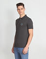 Flying Machine Appliqued Pique Polo Shirt