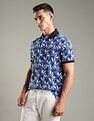 Tommy Hilfiger Printed Regular-Fit Cotton Polo Shirt