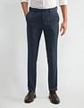 Arrow Newyork Textured Slim Fit Trousers