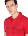 Arrow Sports Graphic Print Compact Cotton Polo Shirt
