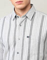 Arrow Sport Pure Cotton Herringbone Shirt