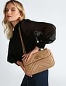 U.S. Polo Assn. Women Chain Strap Chevron Quilted Sling Bag