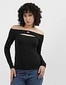 Tommy Hilfiger Slim Badge Cutout Top