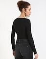 Calvin Klein Jeans Regular-Fit Polyester Scoop Neck Crop Top