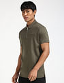Calvin Klein Regular Half Zip Cotton Polo Shirt