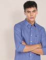 U.S. Polo Assn. Spread Collar Solid Casual Shirt