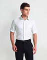 Arrow Pure Cotton Graph Check Shirt