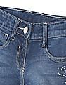 U.S. Polo Assn. Kids Mid Rise Whiskered Denim Shorts