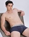 Calvin Klein Underwear Low Rise Solid Blue Trunks