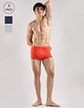 Calvin Klein Underwear Multi-Coloured Solid Low Rise Trunk - Pack Of 3