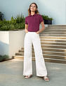 U.S. Polo Assn. Women Regular Fit Solid Polo Shirt