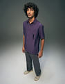 Flying Machine Textured Oversized Fit Shirt