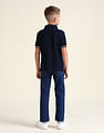 U.S. Polo Assn. Kids Boys Textured Slim Fit Polo Shirt