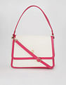 Tommy Hilfiger Solid Pink Pu Hand Bag